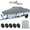 Gray, variant on Teblint Waterproof Boat Cover, 17-19ft Trailerable Boat Cover, 420D Heavy Duty Oxford Mooring Cover for V-Hull Boat Runabouts with 5 Straps, Storage Bag (Black)