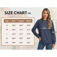 thumbnail image 5 of TEMEFON Women's Crewneck Sweatshirts Lightweight Long Sleeve Tunic Tops Cute Pullover Shirts, 5 of 5