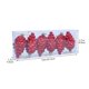 thumbnail image 1 of Juego de adornos para árboles de Navidad | 6pcs 9.3cm Colgantes de bola de plástico para decoración navideña, decoraciones colgantes ligeras, irrompibles, rojo y dorado, exhibición festiva para el, 1 of 7