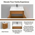 thumbnail image 5 of Sink Base Bathroom Vanity Ready-to-Assemble Bathroom Cabinet 30" Width Vanity Base in Maple Shaker, 5 of 9