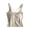 Khaki, variant on Women Criss Cross Back Tank Top with Built in Bra Stretchy Fitness Crop Yoga Cami Gym Workout Tops
