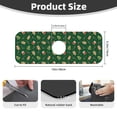 thumbnail image 2 of Logiee green Christmas Element Print Kitchen Sink Splash Guard Faucet Mat for Splash Guard Behind Faucet Drip Catcher for Kitchen,Bathroom,Sink Mat,Dish Drying Mat,Bathroom-15" X 5.5", 2 of 7