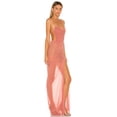 thumbnail image 1 of Vestido Halter transparente con abertura alta para mujer, tirantes finos, Espalda descubierta, malla, largo, Sexy, fiesta, vacaciones, 1 of 5