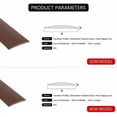 thumbnail image 2 of Self Adhesive Floor Door Strip, Flexible And Durable For Kitchen Bathroom Transitions, Easy Installation With Waterproof Adhesive Backing For Living Room Dining Room Areas, 2 of 5