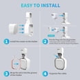 thumbnail image 4 of REJODA-Wall Mount Holder for eero 6 and for eero 6+ Router Mesh Wi-Fi System – No Messy Wires, Space-Saving Outlet Wall Mount Holder for eero 6 Plus Extender, Stand Bracket for eero 6+ (White-2pcs), 4 of 4