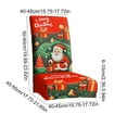 thumbnail image 3 of PRETXORVE Christmas Decorations, Christmas Elastic Chair Cover Removable Washable Dining Chair Covers Christmas Decoration Home Decoration Restaurant Chair Covers Suitable for Kitchen Hotel, 3 of 6