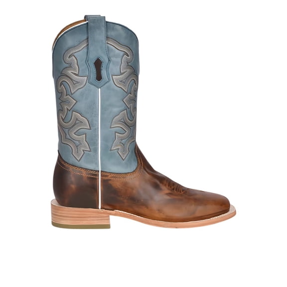 Corral Boots Mens Embroidered Wide Pull On Square Toe Cowboy  Mid Calf Boot