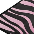 thumbnail image 2 of Area Rugs Carpet for Bedroom Floor Kitchen Rugs Pink and Black Zebra Print Animal Bedside Runner Rug Living Room Washable Non Slip 39×20in Sofa, 2 of 7