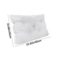 thumbnail image 3 of RBCKVZ Bedside Cushion Soft Bed Cushion Large Back Cushion Removable and Washable Tatami Backrest (White,50 * 60cm), 3 of 6