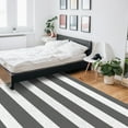 thumbnail image 6 of Striped Area Rug 5'x7' Simple Stipe Grey and White Washable Area Rugs Non Shedding Floor Carpet Rubber Backing Non-Slip Indoor Mats for Living Room Bedroom Kitchen, 6 of 8