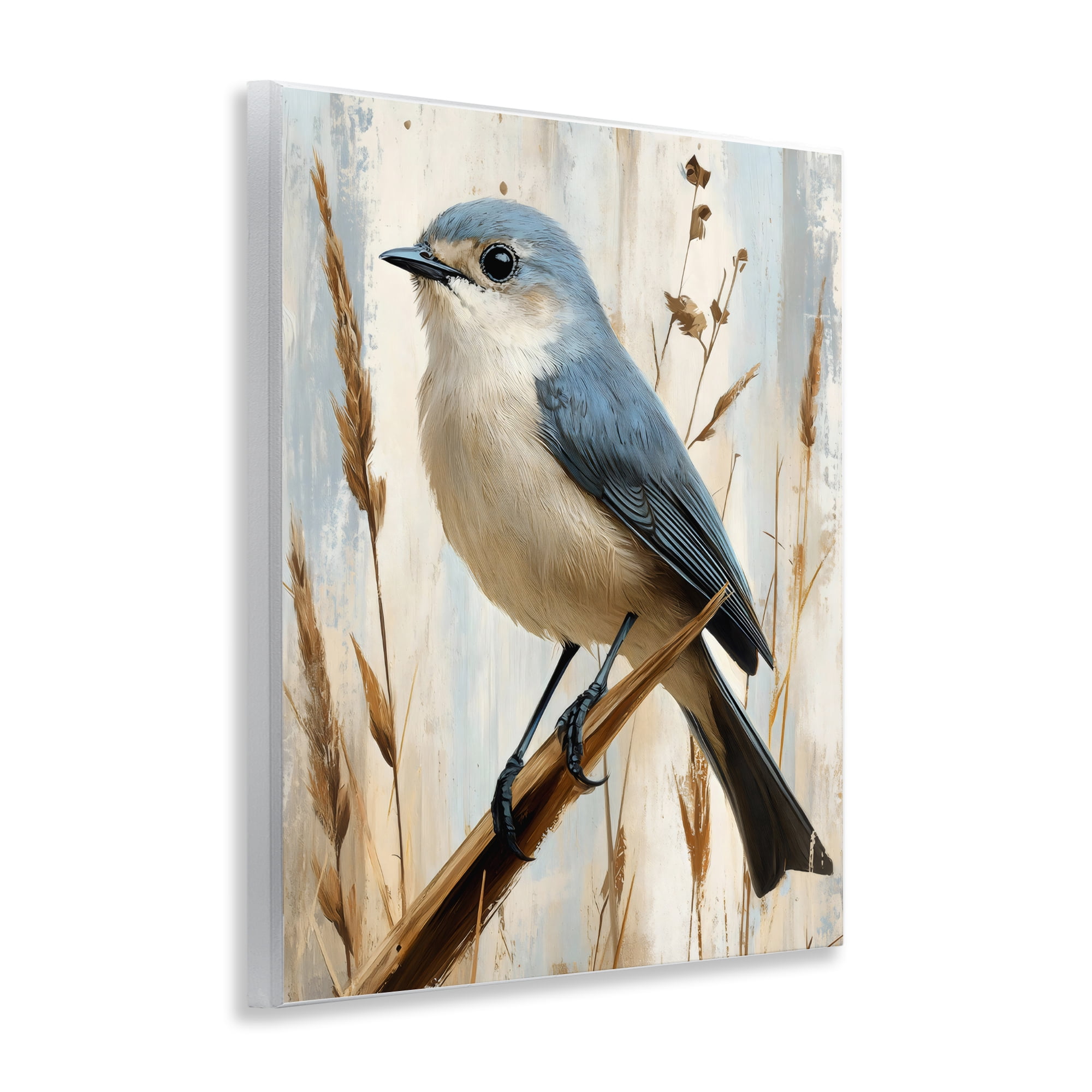 Stupell Industries Bluebird on Tall Glass Perch Wall Plaque Art, design by Creative Studio