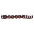 thumbnail image 1 of AMONIDA Bracelet Adjustable Snap Clasp Metal Inlaid Split Leather Retro Jewelry Decor, 1 of 8