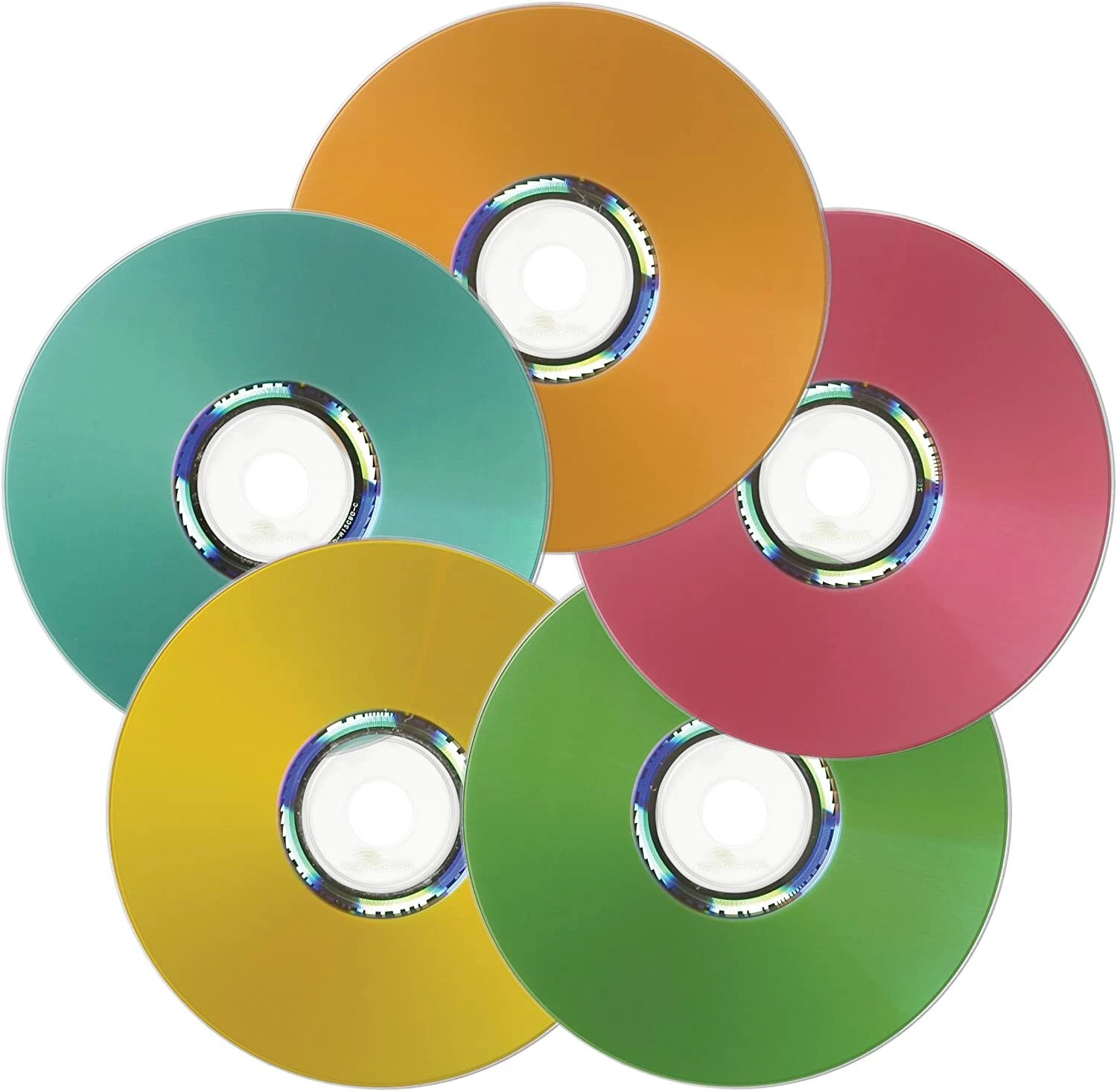 Verbatim LightScribe DVD+R 120pk Assorted Colors - Laser Etch Prints To Disc