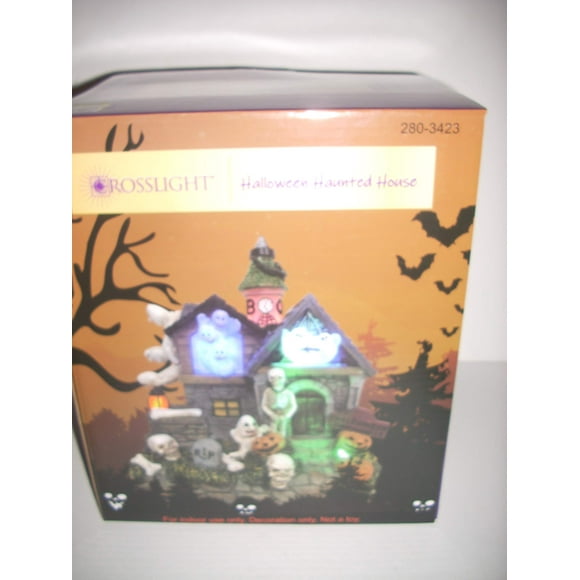 Forevergifts Crosslight Lighted Halloween Haunted House