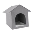 thumbnail image 3 of Cama para gatos Yinane nido semicerrado refugio para mascotas al aire libre gris, 3 of 8