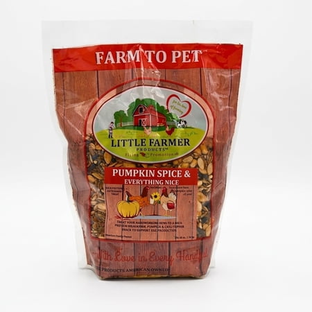 Pumpkin Spice & Everything Nice Poultry Treat for Chickens, High Protein Mealworms Blend with Pumpkin Seeds & Safflower, Food Supplement for Chicken Feed & Chicken Coop Use