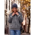 thumbnail image 4 of Cueply Hoodies for Women Fleece Half Zip Pullover Tops Fall Winter Hooded Sweatshirt Jacket Coat with Pockets, 4 of 8