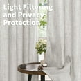 thumbnail image 3 of Natural Linen Curtains Long for Living Room Bedroom Groet Top Light Filtering Privacy Linen Textu Window Semi Sheer Drapes Birch Panels x, 3 of 7
