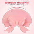 thumbnail image 3 of HLONK Wooden Partition Storage Rack Jewelry Display Case Book Shelves Pink Home Decor Toy Stand Baby, 3 of 8