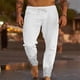 thumbnail image 1 of Pantalones largos para hombre, de color liso, con cordón, informales, de moda, largos, para hombre, 1 of 6