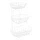 thumbnail image 4 of Cesta de frutas de metal de 3 niveles, multifuncional, para encimera, para almacenar verduras blanco, 4 of 9
