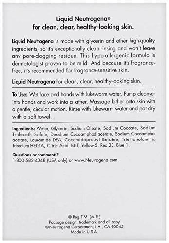 Neutrogena Liquid the Transparent Facial Cleanser, 8 fl oz