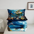 thumbnail image 5 of Erosebridal Sealife Turtle Comforter Sets Queen Size,Underwater World Bedding Queen Comforter Set,Marine Animal Bedroom Decor,Reversible,Super Cozy,3-Piece, 5 of 7