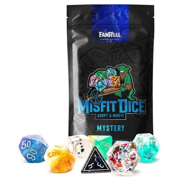 Mystery Misfit Resin Polyhedral Dice Set