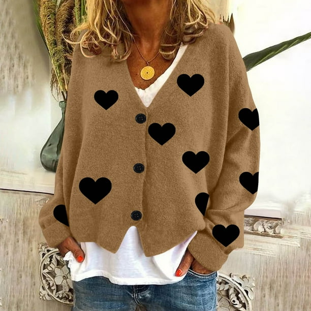 Puntoco Chaqueta Informal Con Botones Y Estampado De Moda Para Mujer