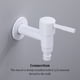 thumbnail image 3 of Bewildely Grifo montado en la pared, grifo de fregadero frío individual, grifos de agua para exteriores, grifos de agua de plástico, lavadora de baño, Accesorios de baño Blanco/Alargado Bewildely HA067683-02, 3 of 6