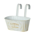 thumbnail image 1 of Privacy Fence Pot Hanging Flower Pots Metal for Outdoor Window Flowers, 1 of 3