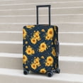 thumbnail image 6 of Susaid Blue Striped Sunflower A Print Elastic Washable Suitcase Cover with Hidden Zipper, Fits 18-32 Inch Luggage for Protection During Travel-Large, 6 of 7