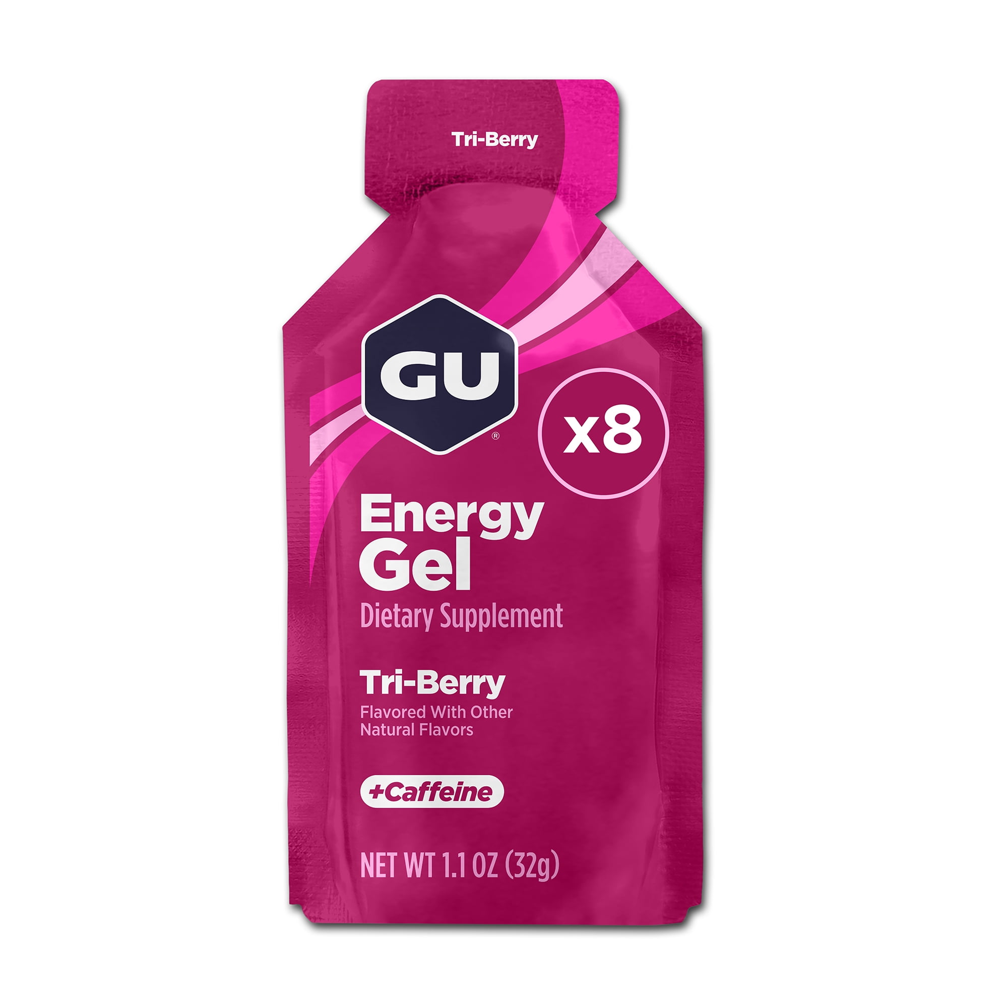 GU Energy, Original Energy Gels, Tri Berry - 8 count