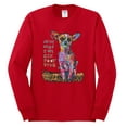 thumbnail image 3 of Dean Russo In My Mind Dog Lover Mens Long Sleeve Shirt, Red, Large, 3 of 6