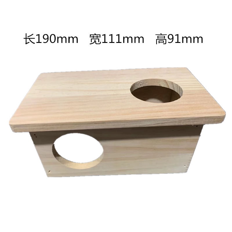 Mulanimo Small Animal Wood House Maze Tunnels Exploring Multi Chamber