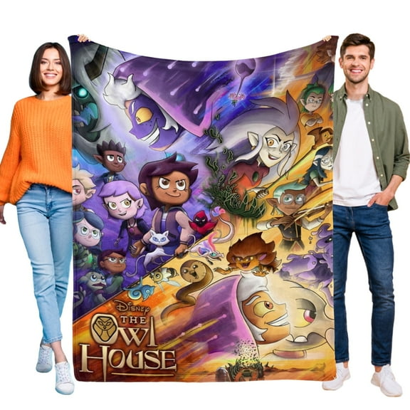 The Owl House Flannel Blanket Fun and Cozy Throw Blanket 30"x40" Perfect for Bedroom Playroom or Travel Ideal Gift for Boys and Girls