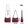 thumbnail image 4 of Deago Crossbody Bags for Women Pocketbooks Soft PU Leather Purses and Handbags Multi Pocket Shoulder Bag (Red), 4 of 9