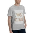 thumbnail image 2 of Bingfone Cat Yoga Time Men'S Loose Fit Short-Sleeve Pocket T-Shirt, 2 of 7