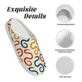 thumbnail image 5 of Lsque Snake Pattern Womens Comfort Cotton on Scuff With Memory Foam and Anti-skid Sole Slipper-46/47, 5 of 7