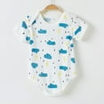 thumbnail image 2 of Toddler Girl Boy Onesie Outfit Clearance Cute Print Cotton Comfy Infant Bodysuit Short Sleeve Crew Neck 0-18M Newborn Infant One-Piece Rompers, 2 of 3