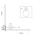 thumbnail image 4 of Angara Classic South Sea Cultured Pearl Solitaire Ring in 14K White Gold for Women | June Birthstone Jewelry for Her, 4 of 7