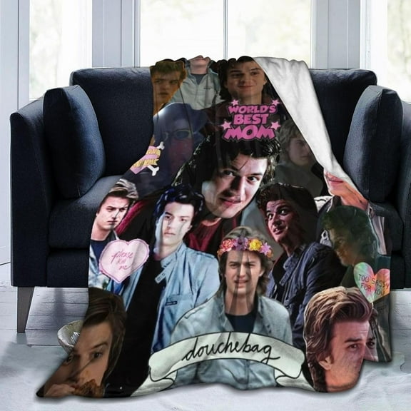 Steve Harrington Fleece Blanket Throw Blanket for Couch - Cozy Luxury Bed Blanket Microfiber and Throws for Sofa