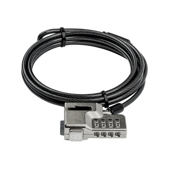 Kensington - Security cable lock - black - 6 ft - for Microsoft Surface Go, Go 2, Go 3, Pro (Mid 2017), Pro 4, Pro 6, Pro 7, Pro 7+, Pro 8