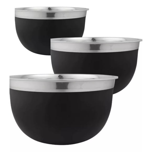 Royal Haus By Apolo | Juego de Tazones/Bowls de 3 Piezas de Acero Inoxidable APL11