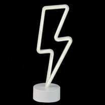 Neon Lightning Bolt Lamp Light - Bold LED Lightning Night Light for Modern Decor