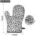 thumbnail image 6 of Cute Oven Mitts,Paw Prints and Bones Oven Mitt 2-Pack Set,Kitchen Gloves for Oven,Heat Resistant Oven Mitts 7.7"x12", 6 of 7