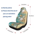 thumbnail image 5 of Sikiie Starfish And Seashell Car Seat Covers 2PCs Front Car Seat Covers Universal fit for Most Cars SUVs and Trucks-2 PCS, 5 of 9
