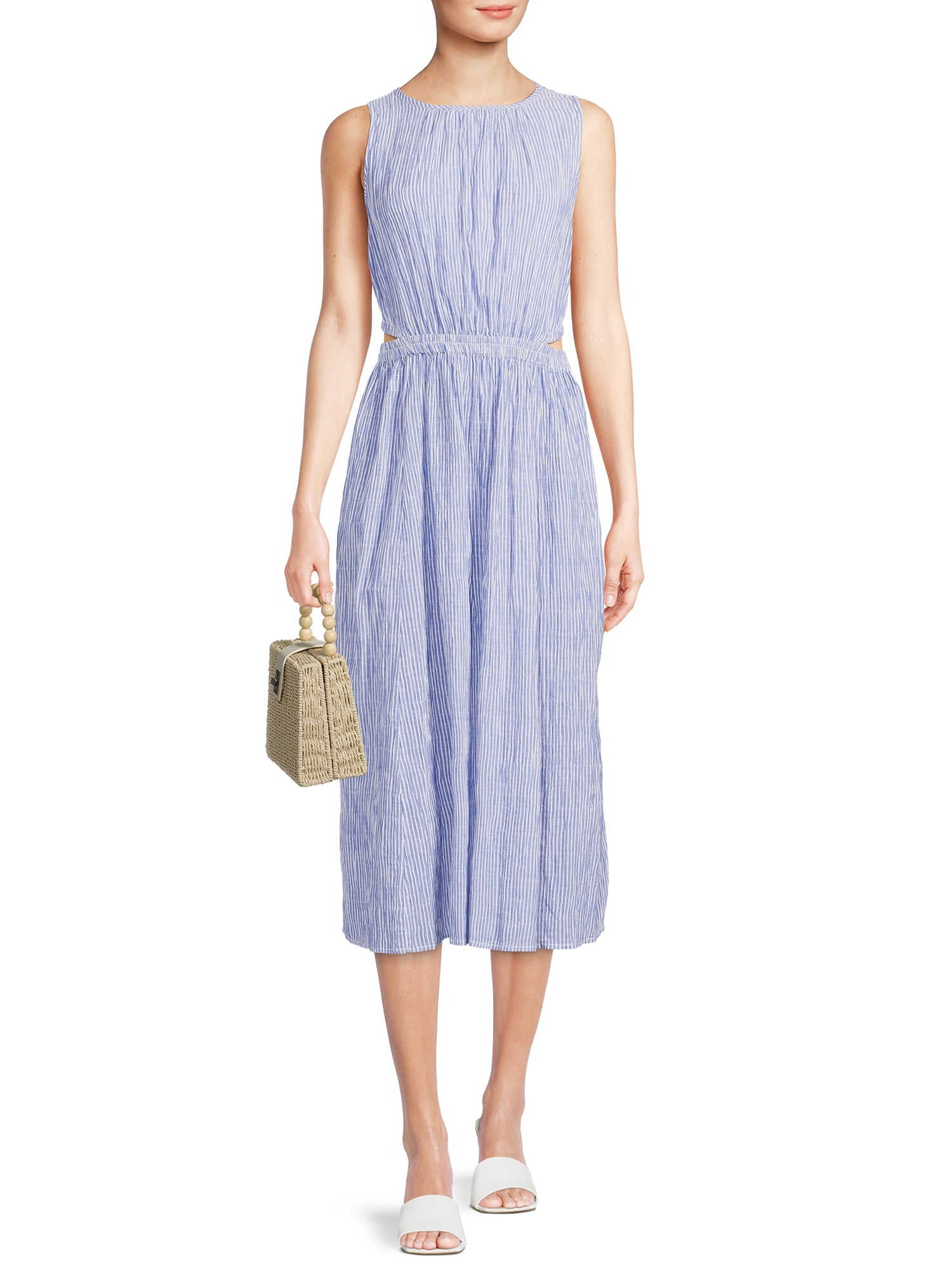 Beachlunchlounge Women’s Sleeveless Maxi Dress with Side Cutout Detail