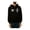 black, variant on Black Scale Mens The Warrior Blvck Zip Up Hoodie Sweatshirt, Black, Small