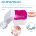 thumbnail image 5 of Denture Cleaning Kit, Denture Case,Denture Cups Bath, Hard Toothbrush with Box, Dentures Container with Basket Denture Holder for Travel, Mouth Guard Night Gum Retainer Container, 5 of 7